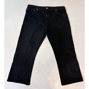 Levi's 517 Bootcut Jeans Mens 40/27 Black Denim Western Cowboy Cotton Pants